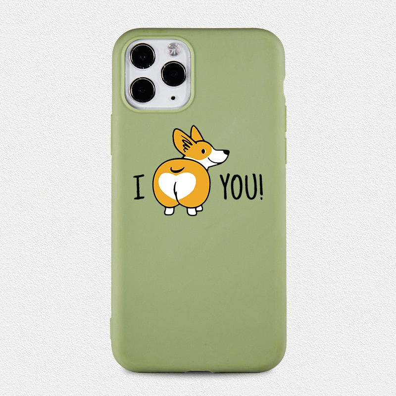 Thumbnail: Cute Dog Corgi Phone Case for iPhone SE 12 11 Pro 6s 7 8 Plus X XS MAX XR Cases