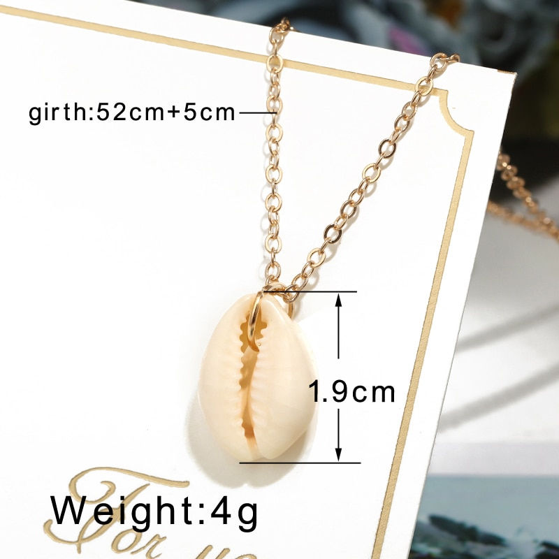 Thumbnail: Hesiod Antique Gold Color Chain Summer Beach  Necklace for Women