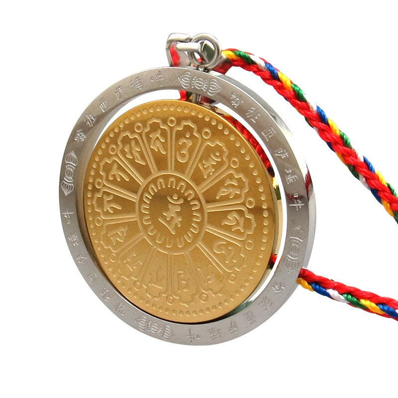 Thumbnail: LOOKER Rotatable Coin Pendant for Men & Women Necklace 