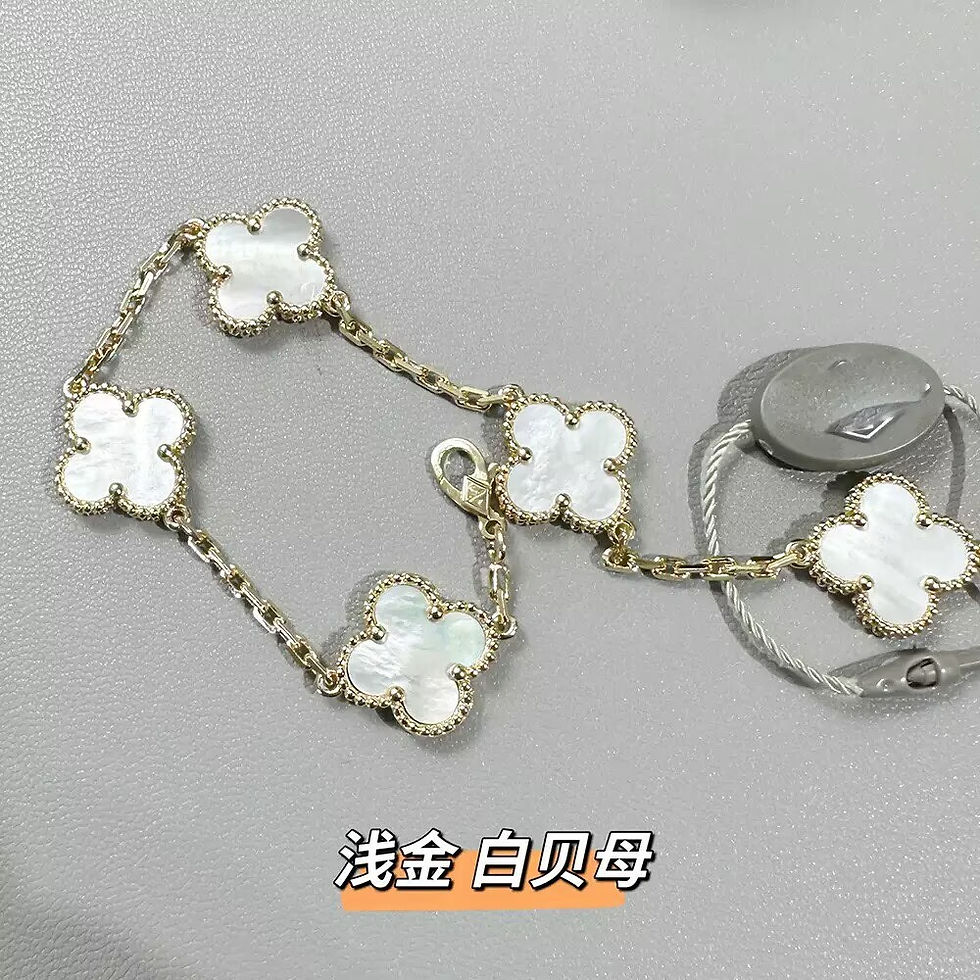 Thumbnail: Bracelet For Women V Gold Plated 18k Gold Rose Gold Matched Version Non-fading 