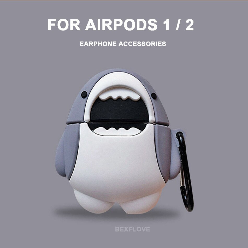 Miniaturbild: 3D Headphone Case For Airpods 2 Case Silicone Cute Dog Cartoon Earphone Cover 