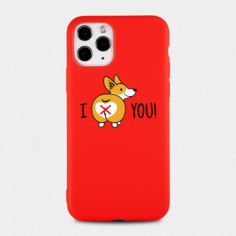 Thumbnail: Cute Dog Corgi Phone Case for iPhone SE 12 11 Pro 6s 7 8 Plus X XS MAX XR Cases