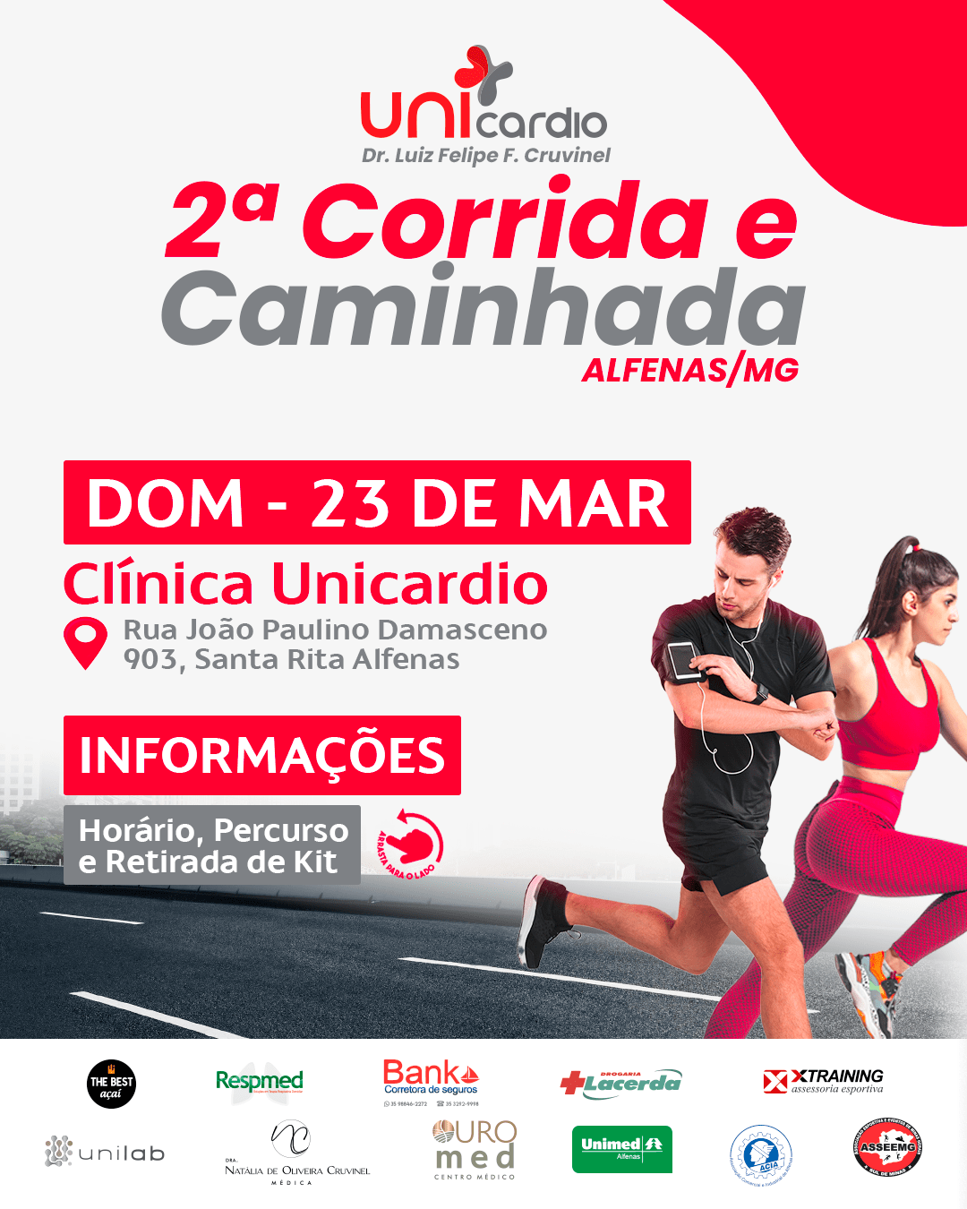 CORRIDA E CAMINHADA UNICARDIO