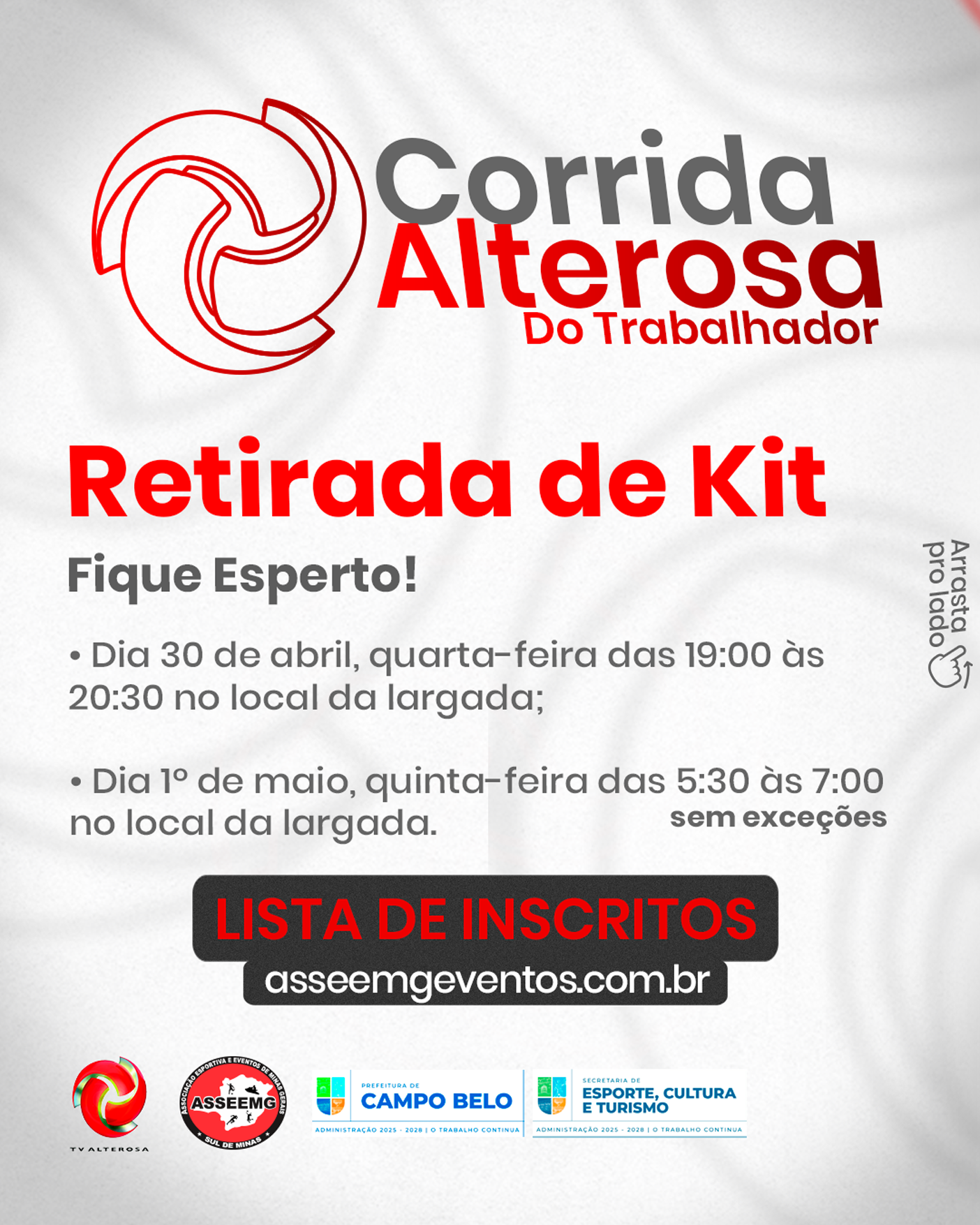 CORRIDA ALTEROSA DO TRABALHADOR