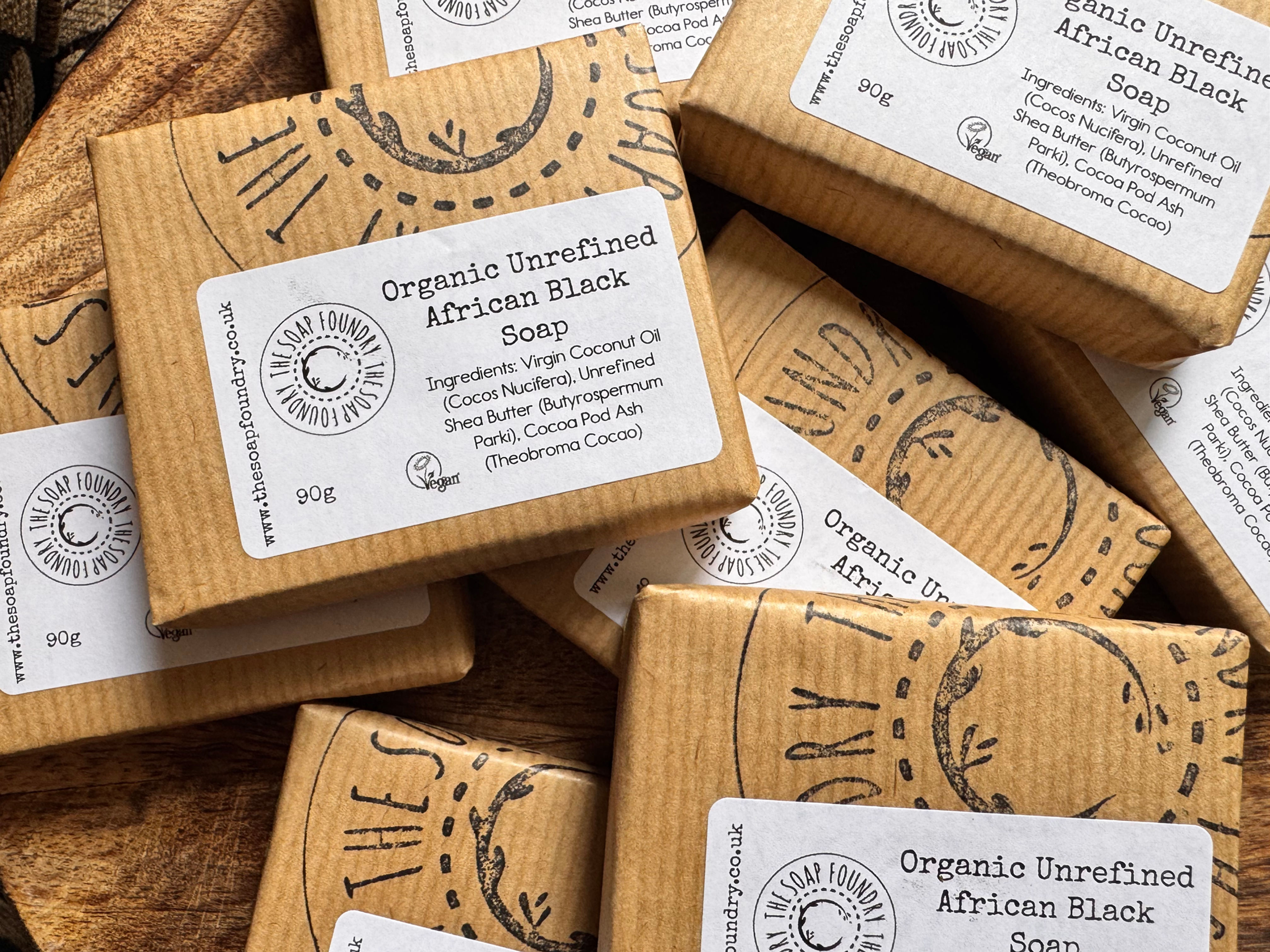 100 % Authentic Raw & Palm Free African Black Soap