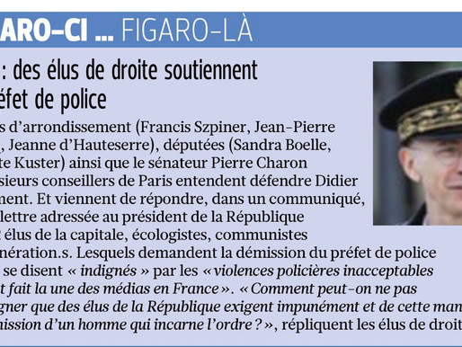 Paris : des élus de droite soutiennent le Préfet de police