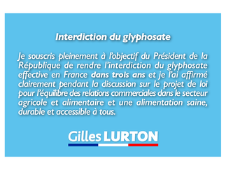 Glyphosate : explication de mon vote