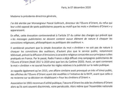 Soutien aux chrétiens d’Orient