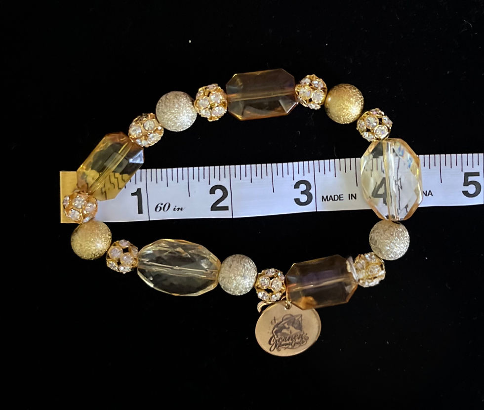 Thumbnail: Gold Beaded Bracelet