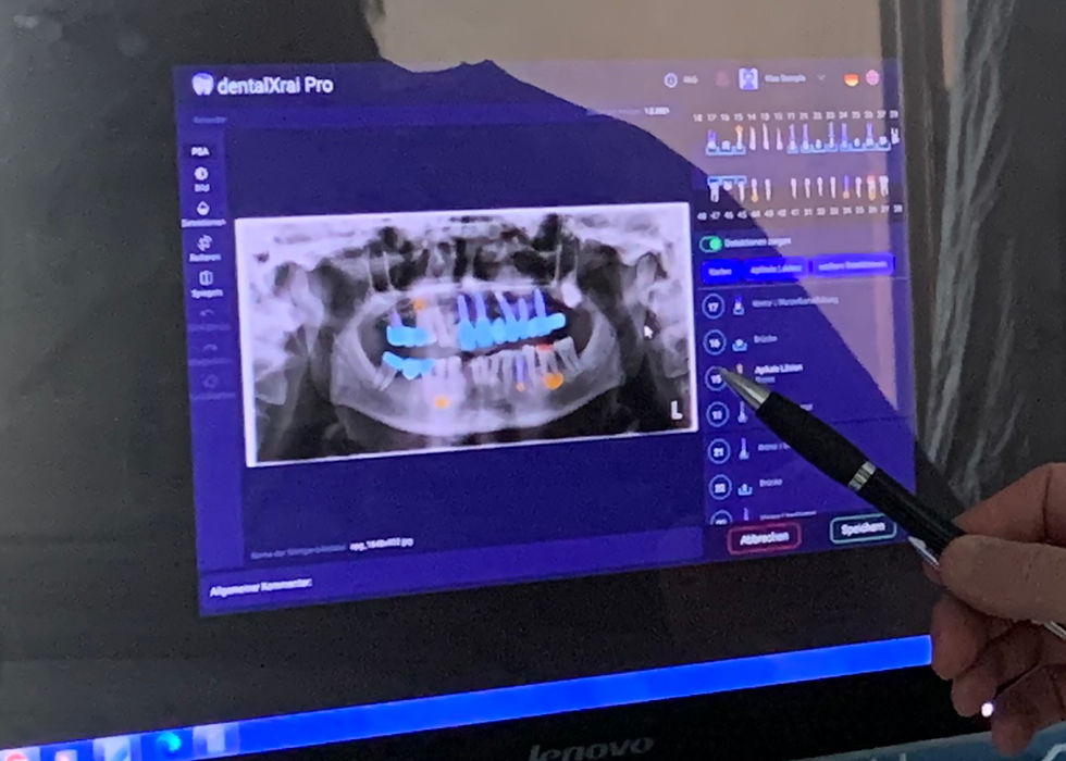 A.I. X-ray on screen