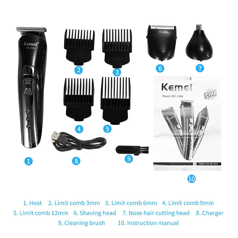 Miniatura: BarberPro Elite™ – Máquina de Cabelo Elétrica