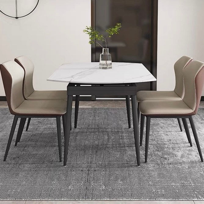 Thumbnail: Sintered stone round extendable table