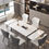 Thumbnail: Rectangle Extendable Sintered Stone Dining Table