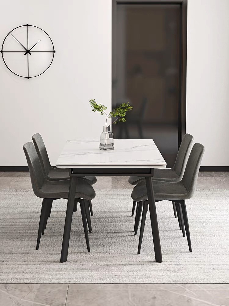 Thumbnail: Rectangle Extendable Sintered Stone Dining Table