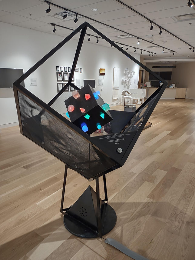 Sensory sculpture in the show at Gallery One