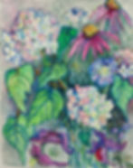 Floral at St Andrews 14in x 11in watercolour on paper 2020