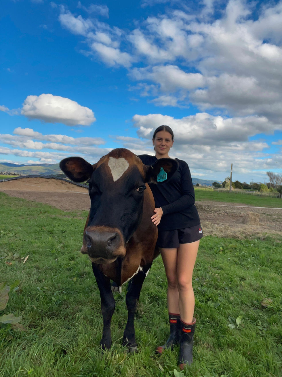 Delilah Flavell spent several years dairy farming before making the switch to becoming a vet technician