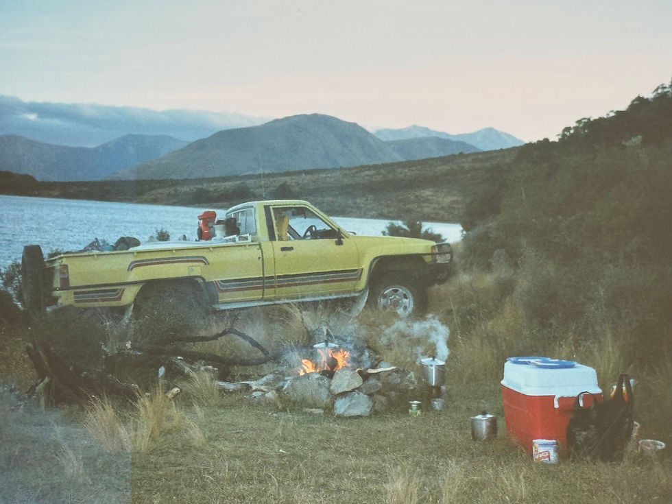 Wayne Godfreys first Hilux that started a life-long passion. Supplied.