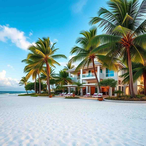 A picturesque beachfront home, perfect for those considering hiring a local moving company for a coastal lifestyle change