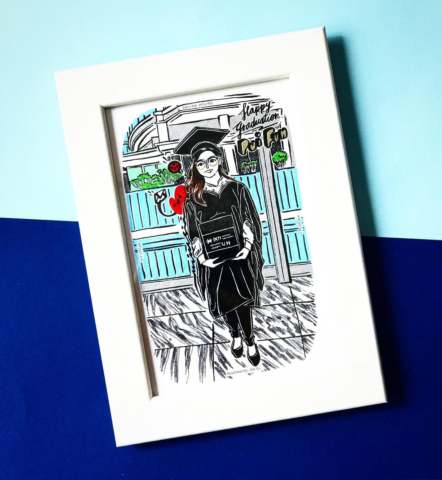 [With Frame] Small/ Normal Size Customization Postcard