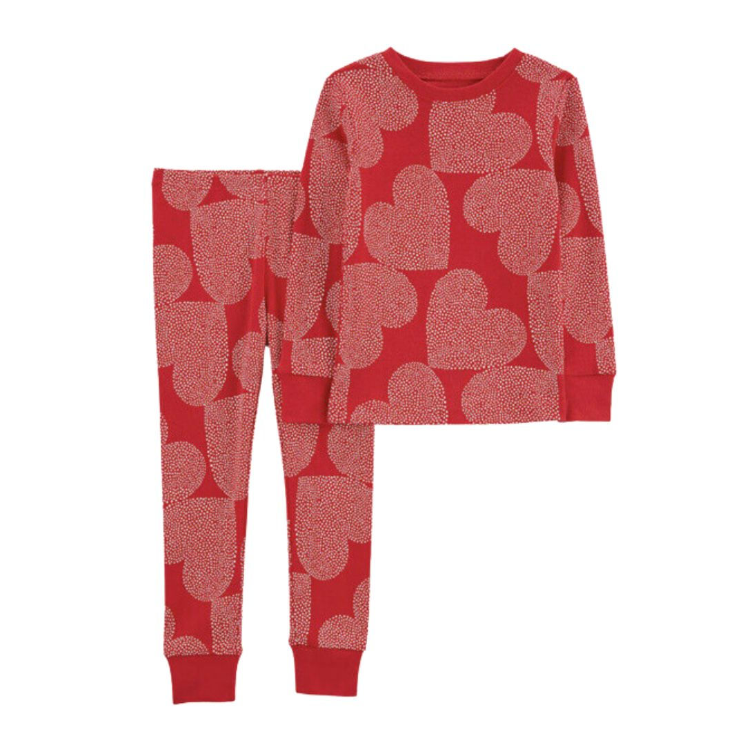 2 Años Pijama Corazones