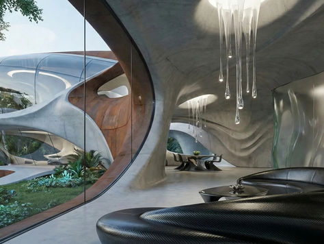 Avangart tasarım anlayışını yansıtan modern iç mekân ve özgün mimari detaylar.