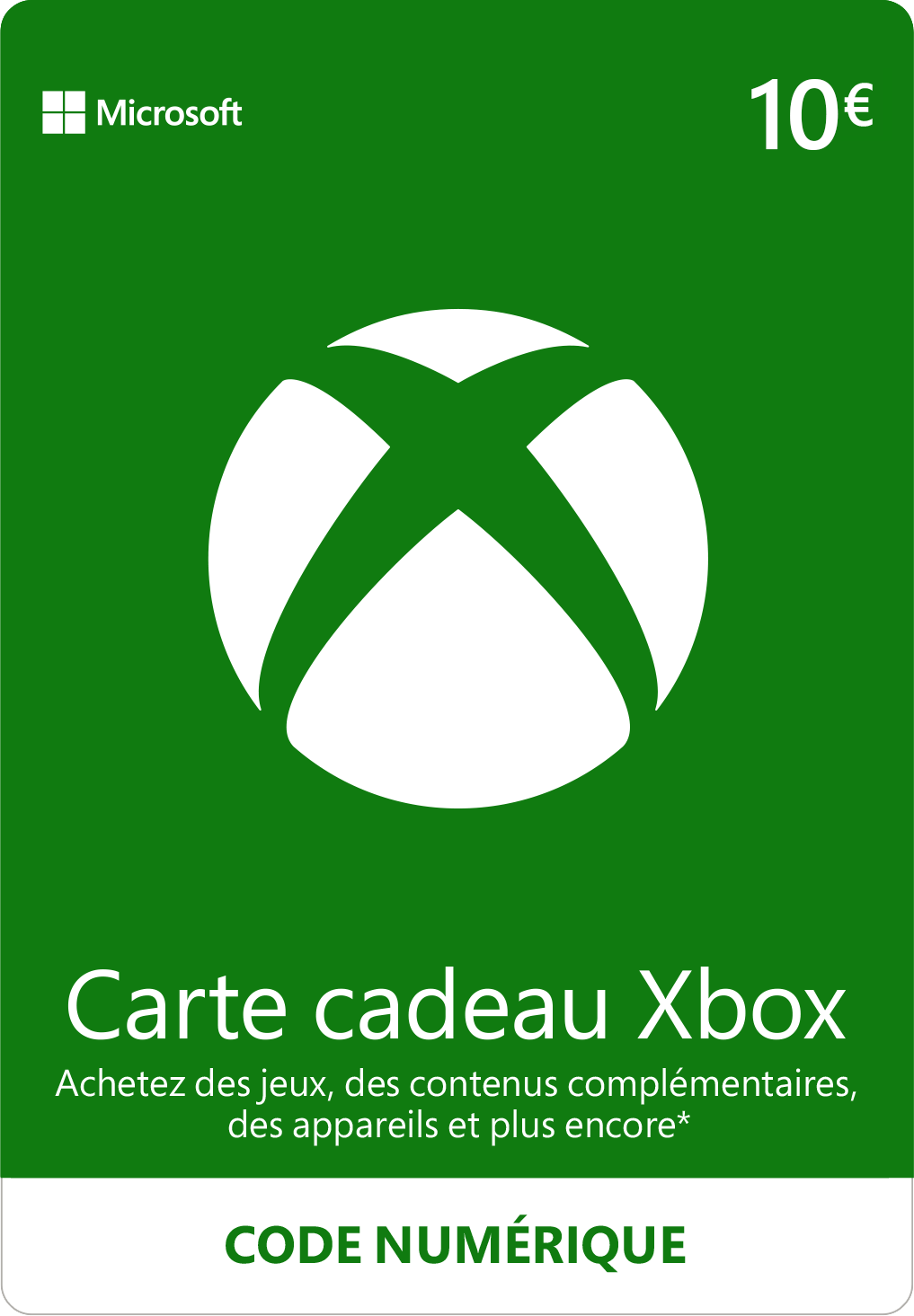 Carte Xbox 10€