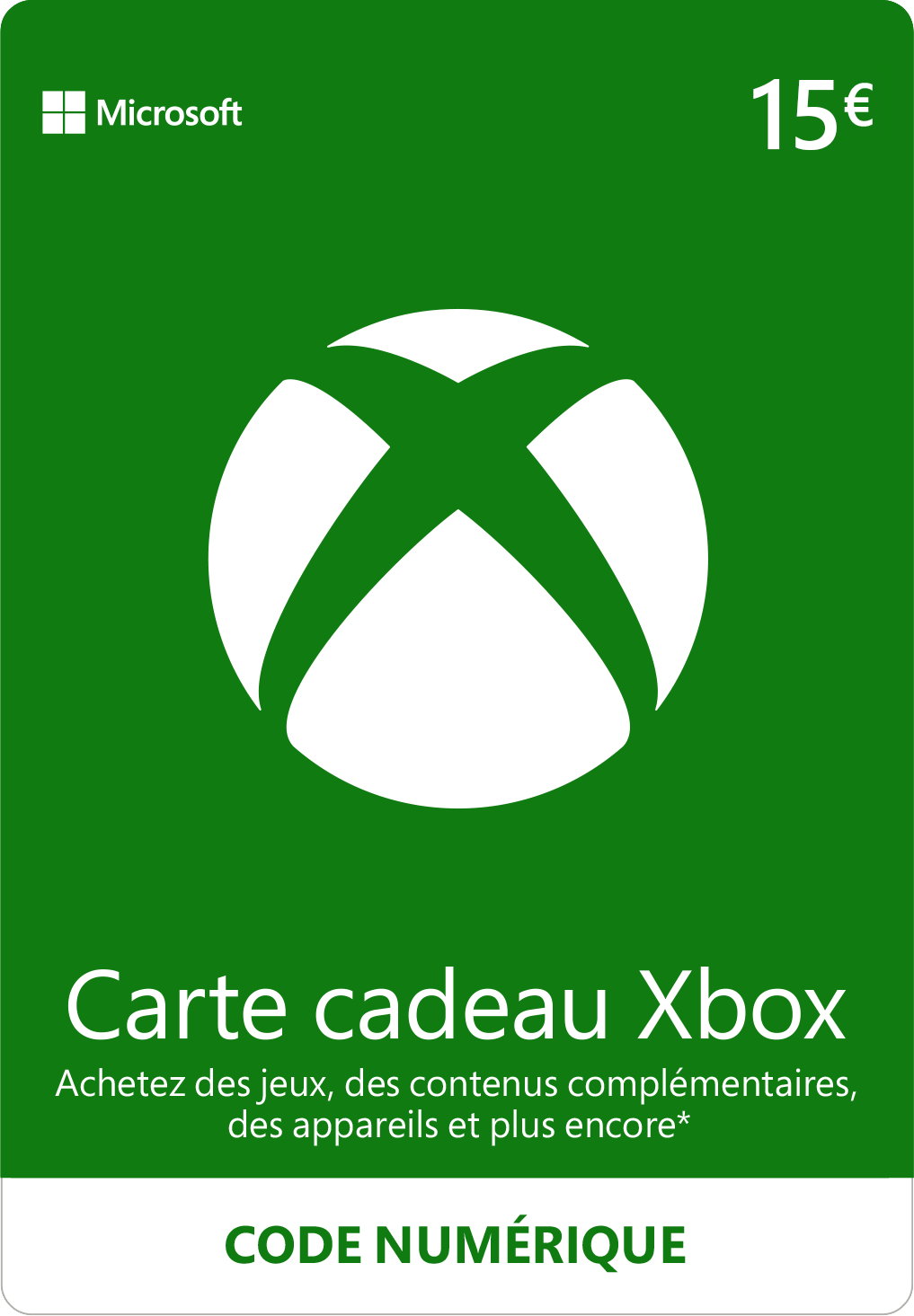 Carte Xbox 15€