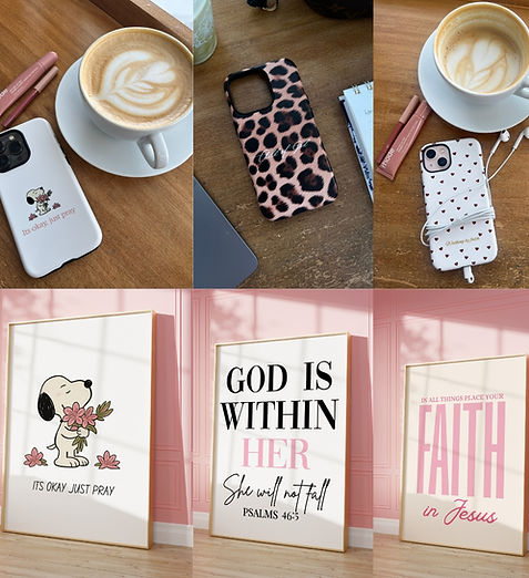 Pink and Brown coffee time Square Sticker.jpg