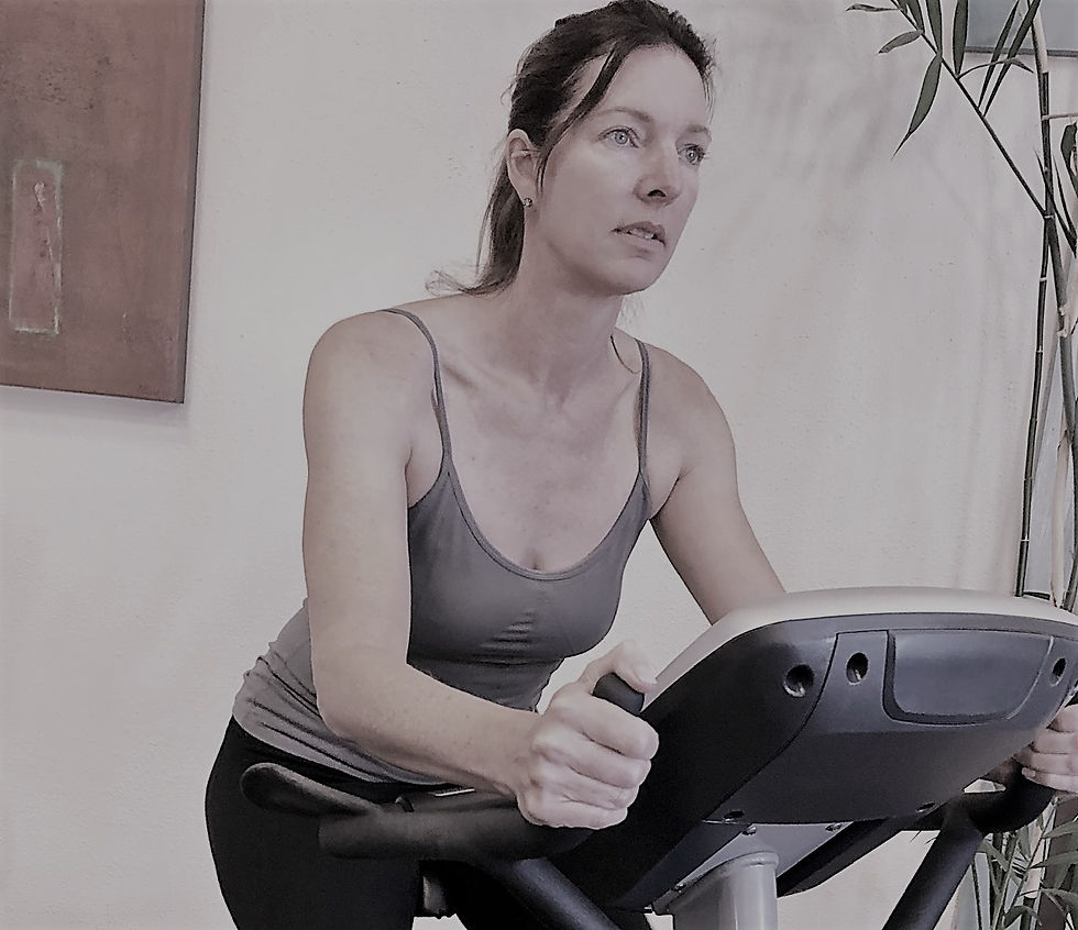 Aura Garver on Bike