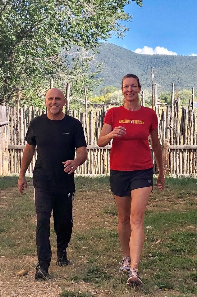 David & Aura Garver Walking