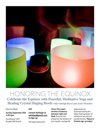 Sunday, September 25 | Honoring the Equinox with Ashleigh & Jvala