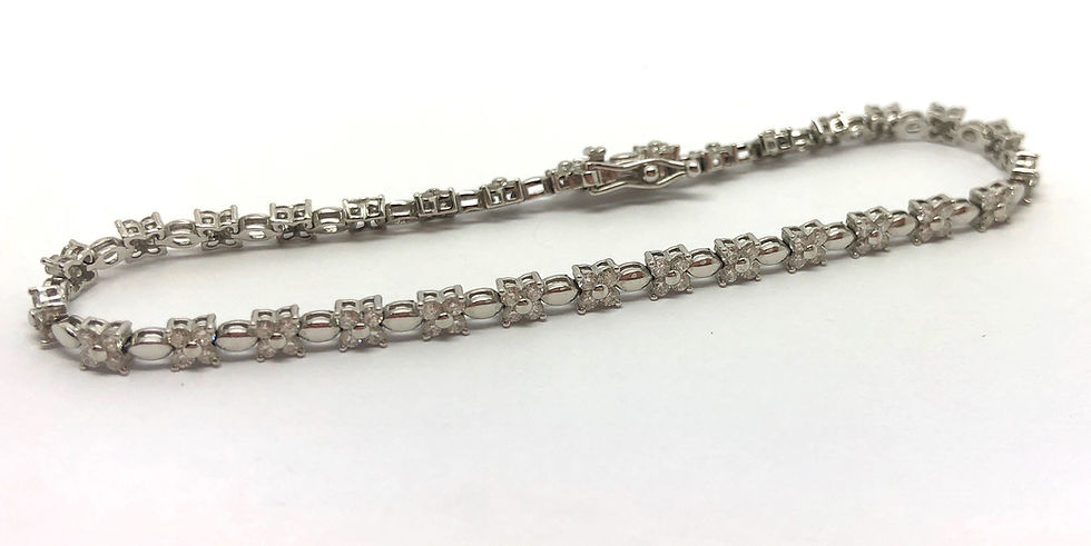 Diamond Flower Bracelet