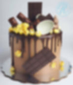 Drip cake chocolate.