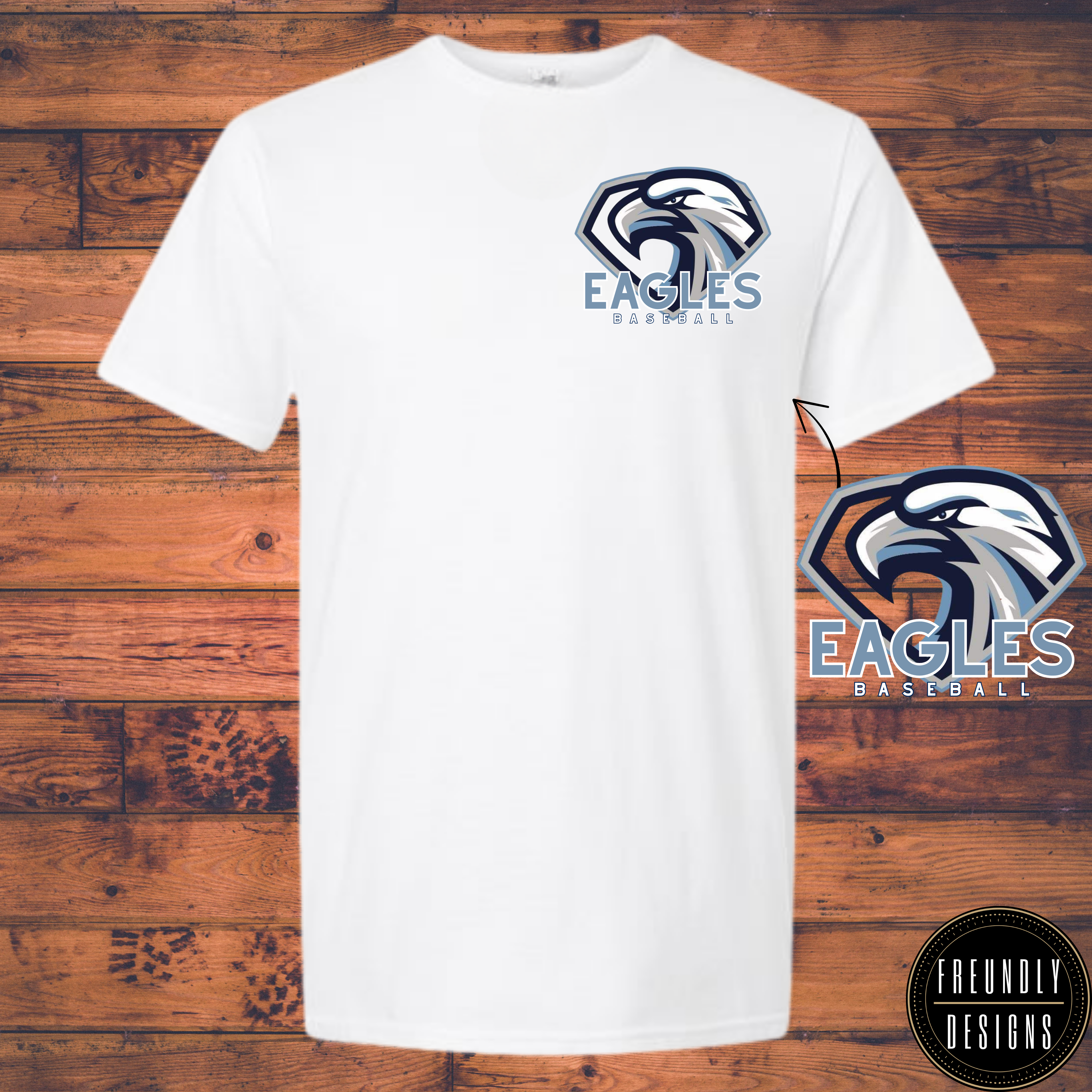 Eagles Baseball Left Chest Logo