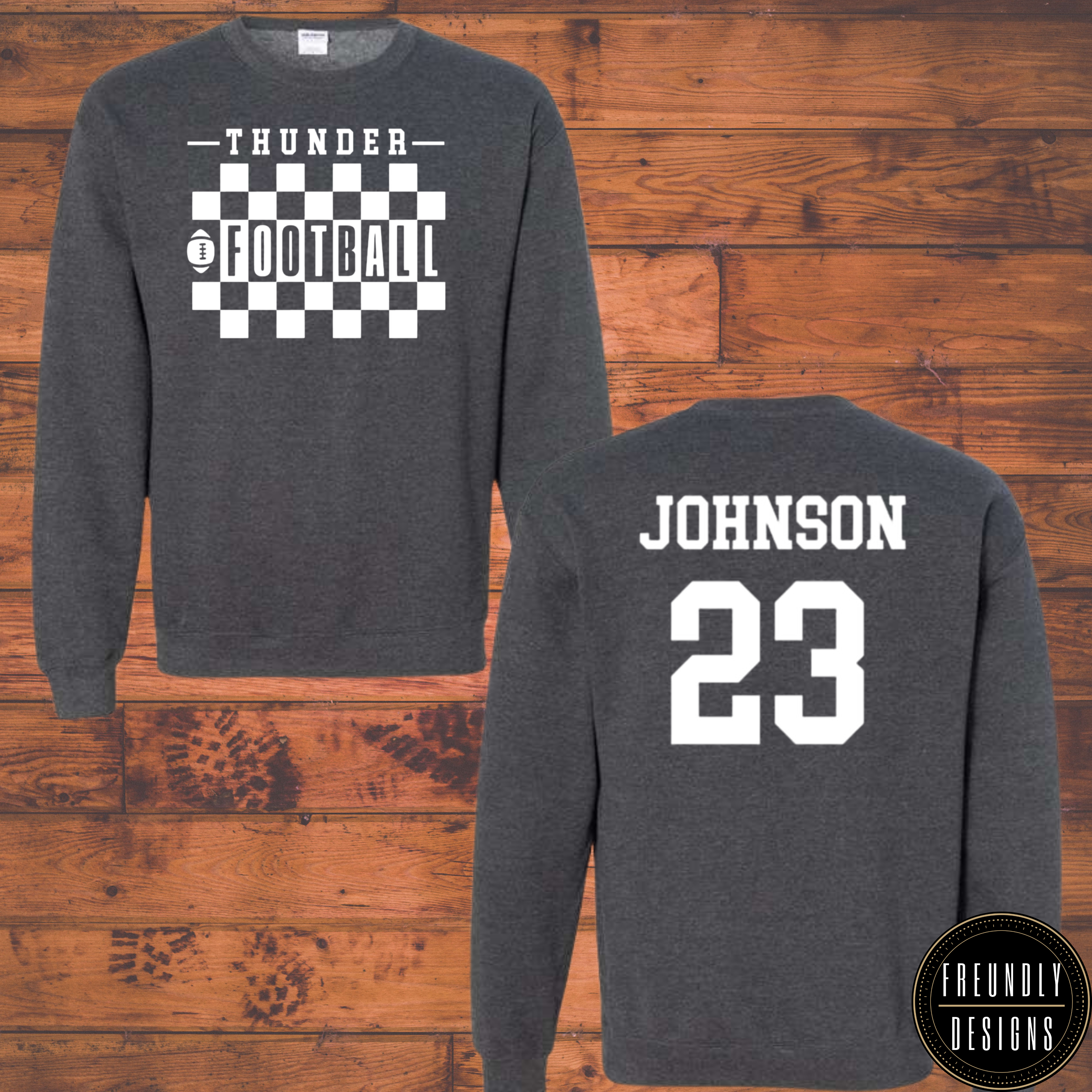 Woodstock Thunder Youth Checkered Sweatshirt