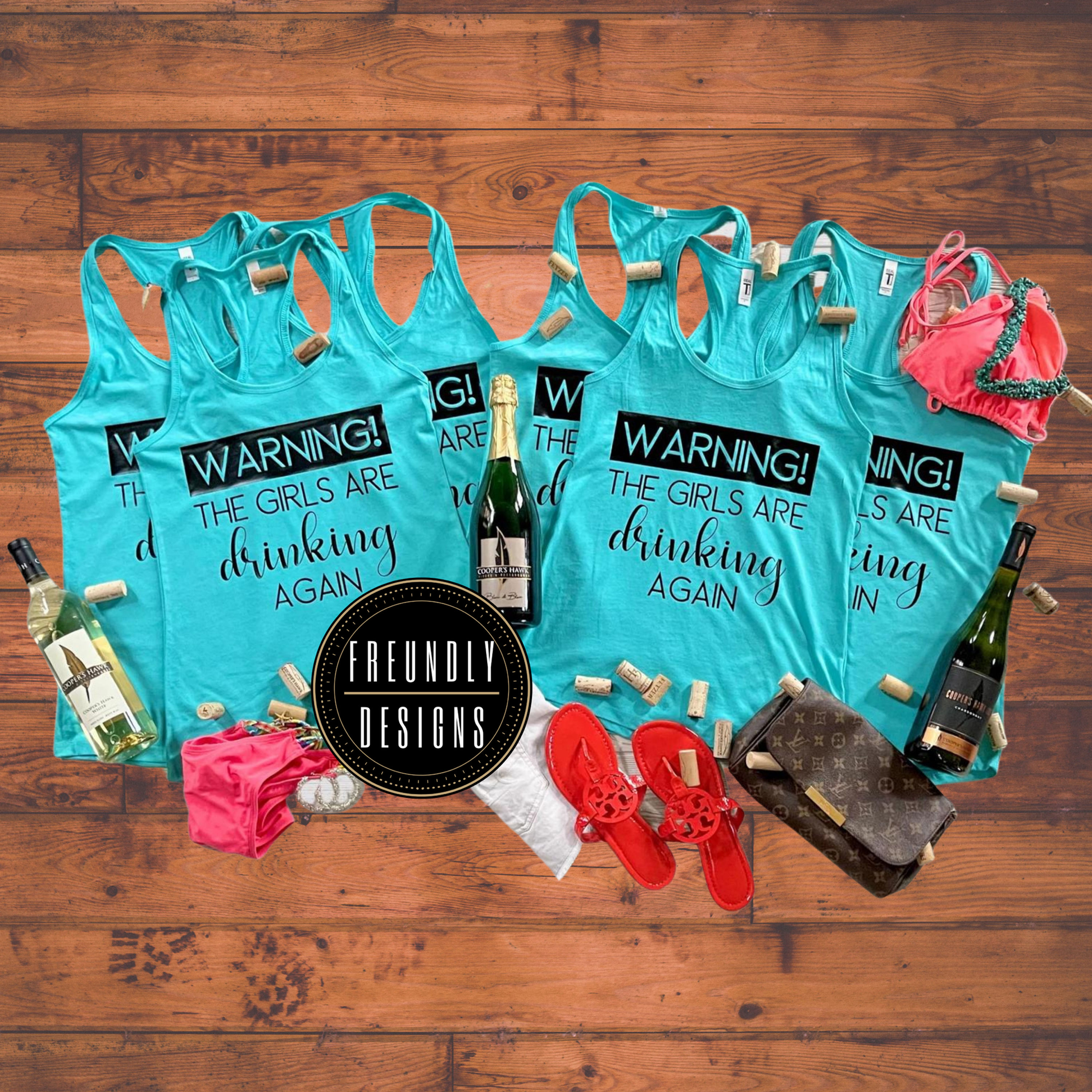 Warning Girls Drinking