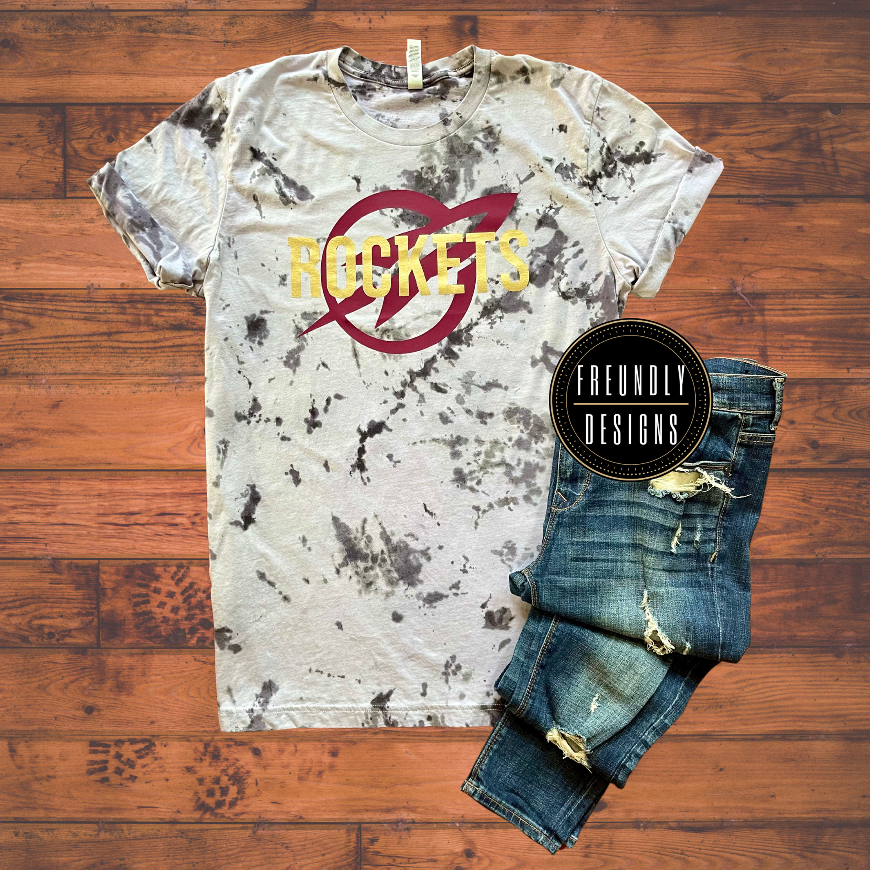 Rockets Logo Tie-Dye