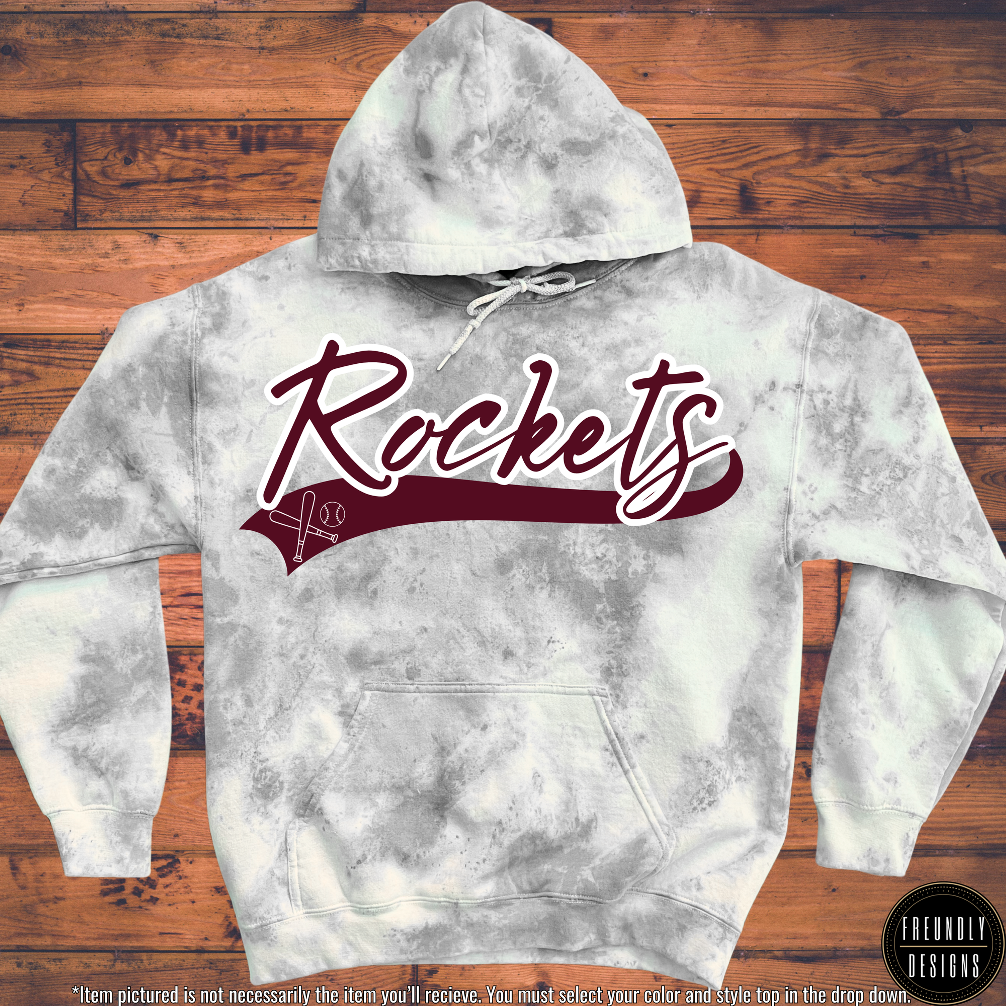 Rockets Ball Light Grey Tie-Dye