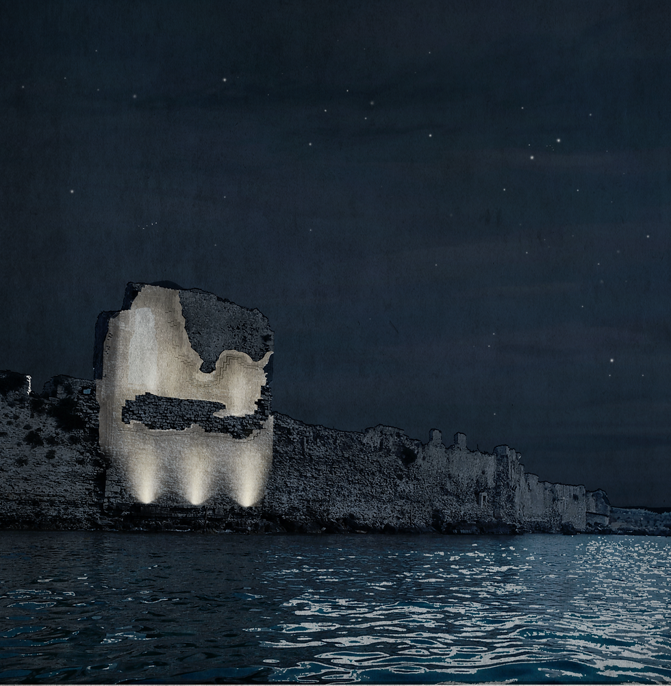 MSc thesis proposal of L. Barou for the restoration of Methoni tower by cast glass components