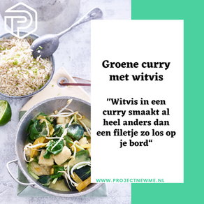 Groene curry met witvis