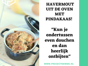Havermout met pindakaas uit de oven