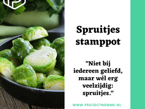 Spruitjesstamppot met noten