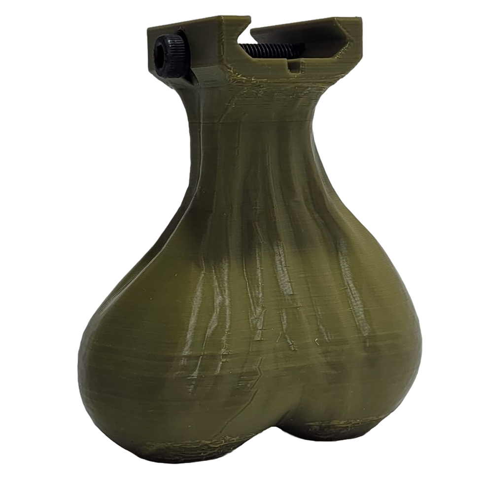 Thumbnail: TacSac Tactical Foregrip airsoft rifle gun fun funny gag gift sassy fore grip balls sack sac nuts nut balls Scrottem