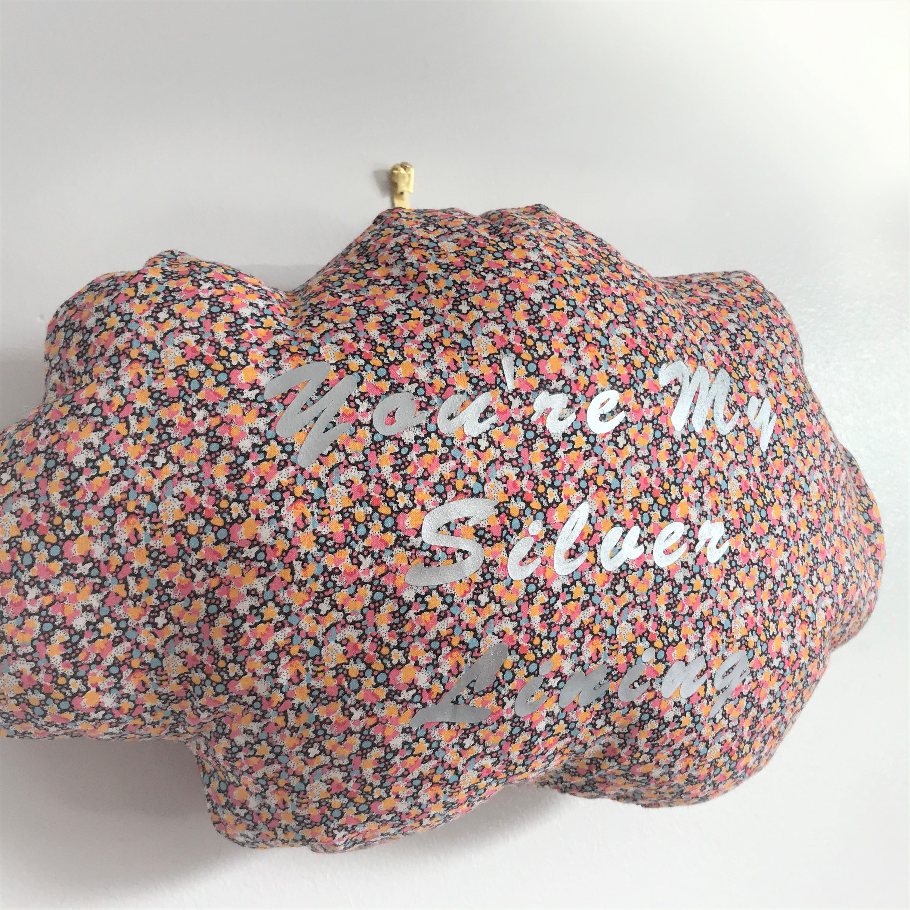 Liberty Silver Lining Cloud Wall Hanging -  Pepper