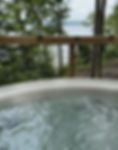 hot tub deck lake view