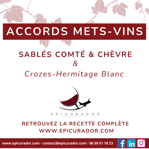 Petits sablés Comté et chèvre