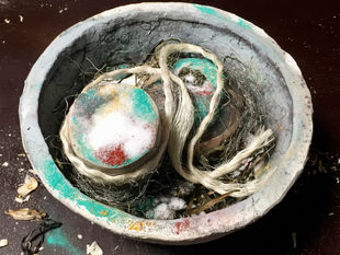 Saggar i keramisk beholder