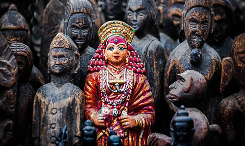 kumari (living goddess) at patan durbar square in nepal..jpg