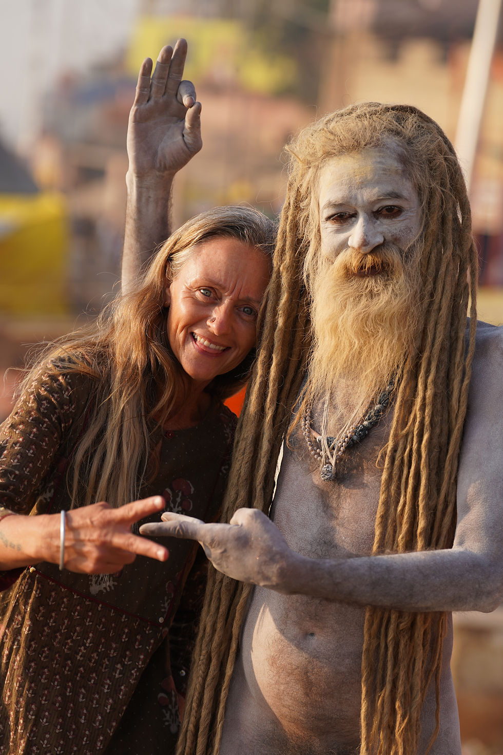 Naga Sadhus gather for a sacred dip in the river confluence in India for Maha Kumbh Mela